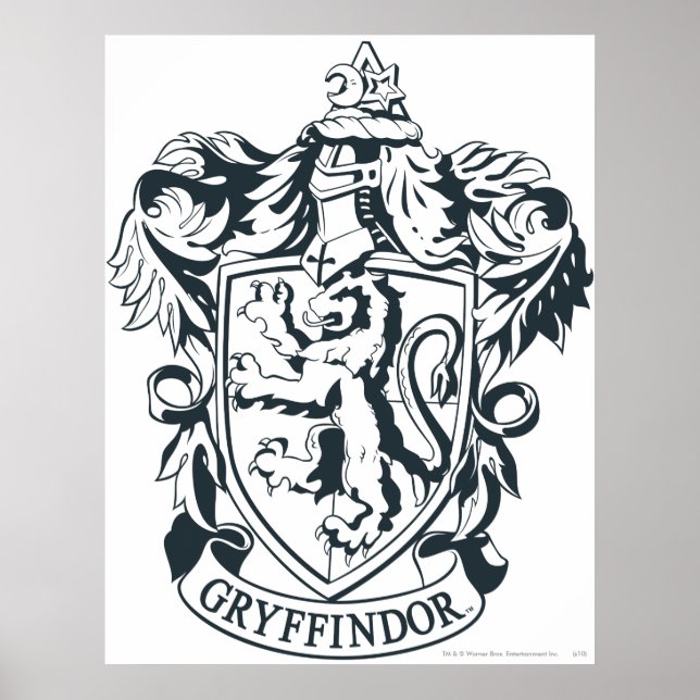 Harry Potter | Gryffindor Stencil Sketch Poster (Front)