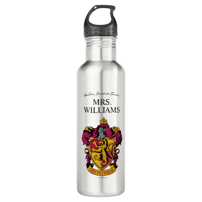Harry Potter | Gryffindor Teacher Personalised 710 Ml Water Bottle (Front)
