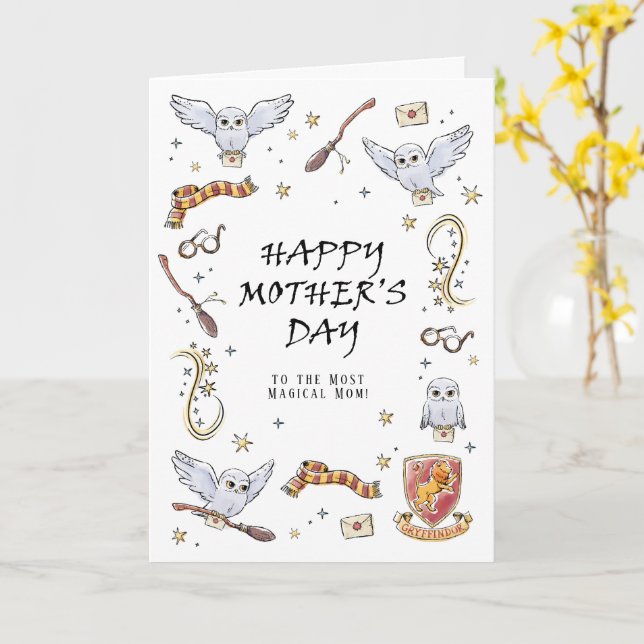 HARRY POTTER™ Happy Mother's Day Card (Yellow Flower)