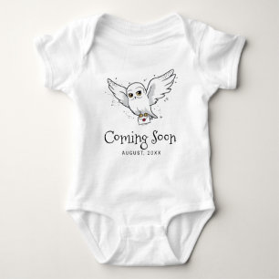 Harry Potter Hedwig Baby Announcement Baby Bodysuit
