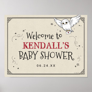 Harry Potter Hedwig Baby Shower Poster