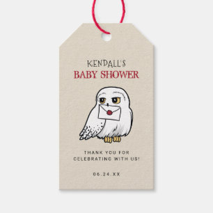 Harry Potter Hedwig Baby Shower Thank You Gift Tags