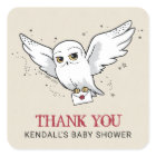 Harry Potter | Hedwig Baby Shower Thank You Square