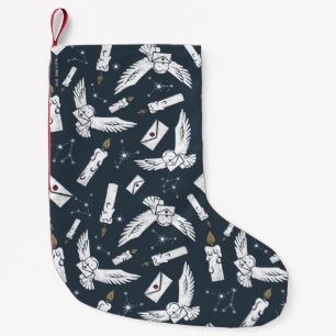HARRY POTTER™ Hedwig Delivering Letters Pattern Small Christmas Stocking