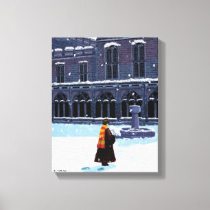 HARRY POTTER™ & Hedwig in HOGWARTS™ Courtyard Canvas Print