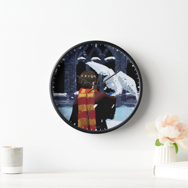 HARRY POTTER™ & Hedwig in the Snow Clock (Home)