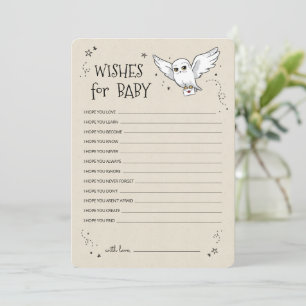 Harry Potter - Hedwig   Wishes for Baby Invitation