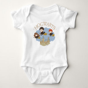HARRY POTTER™, Hermione, & Ron Fly Over HOGWARTS™ Baby Bodysuit