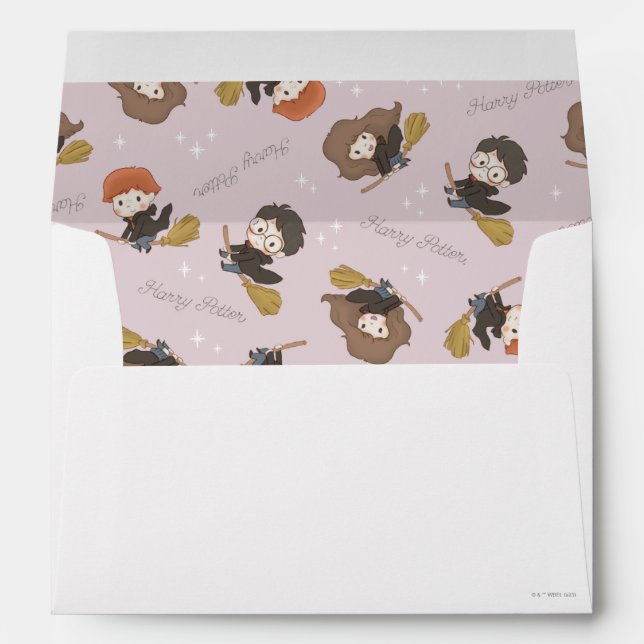 HARRY POTTER™, Hermione, & Ron Flying Pattern Envelope (Back (Bottom))