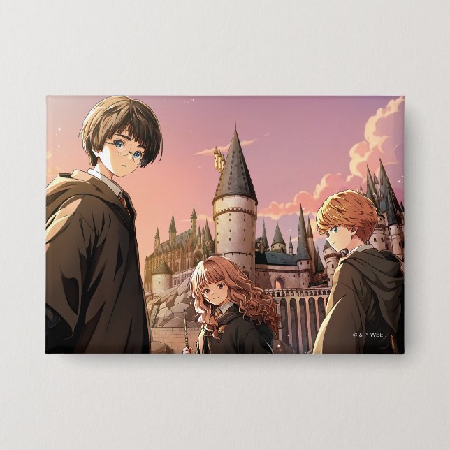 HARRY POTTER™ Hermione & Ron HOGWARTS™ Anime Scene (Front)