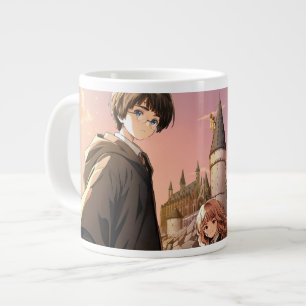 HARRY POTTER™ Hermione & Ron HOGWARTS™ Anime Scene Large Coffee Mug