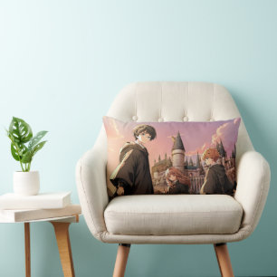 HARRY POTTER™ Hermione & Ron HOGWARTS™ Anime Scene Lumbar Cushion