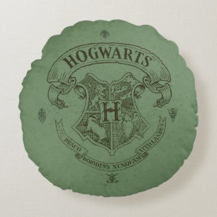 Harry Potter Hogwarts Banner Crest Round Cushion
