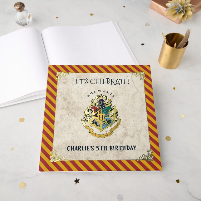 Harry Potter Hogwarts Birthday Cards & Gifts Sign Guest Book (Front Open)