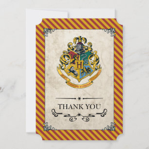 Harry Potter Hogwarts Birthday Thank You Card