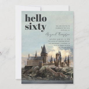 Harry Potter   Hogwarts Castle 60th Birthday Invitation