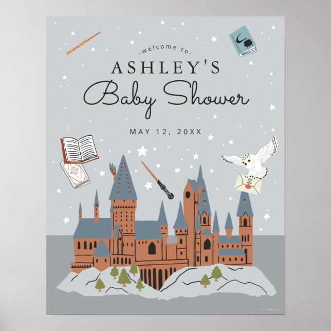Harry Potter | Hogwarts Castle Baby Shower Poster (Front)