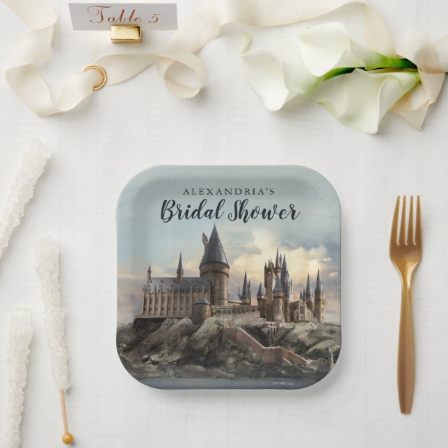 Harry Potter | Hogwarts Castle Bridal Shower Paper Plate (Wedding)