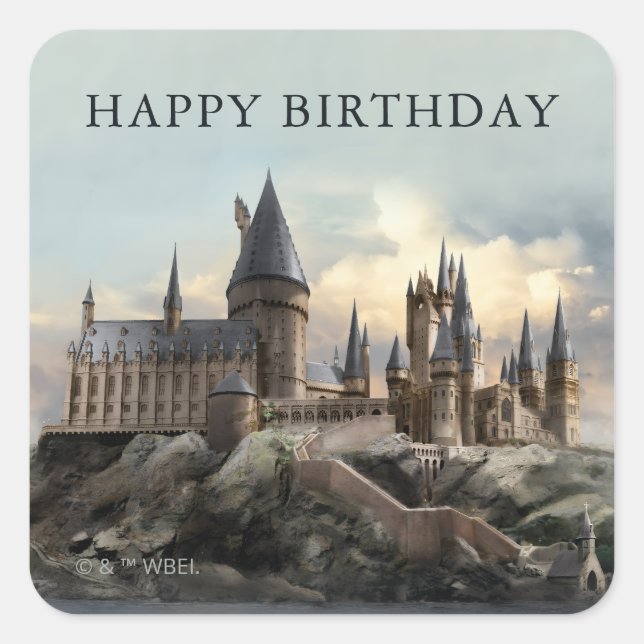 Harry Potter | Hogwarts Castle Daytime Square Sticker (Front)