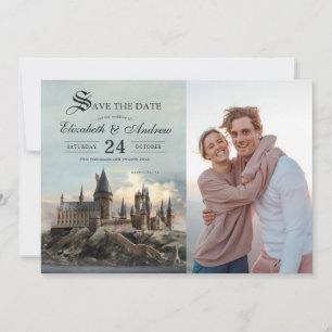Harry Potter   Hogwarts Castle Save the Date Invitation