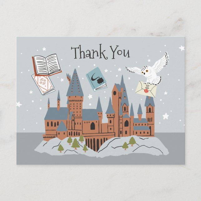 Harry Potter | Hogwarts Castle Thank You Postcard (Front)