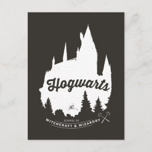 Harry Potter   HOGWARTS™ Castle Typography Postcard