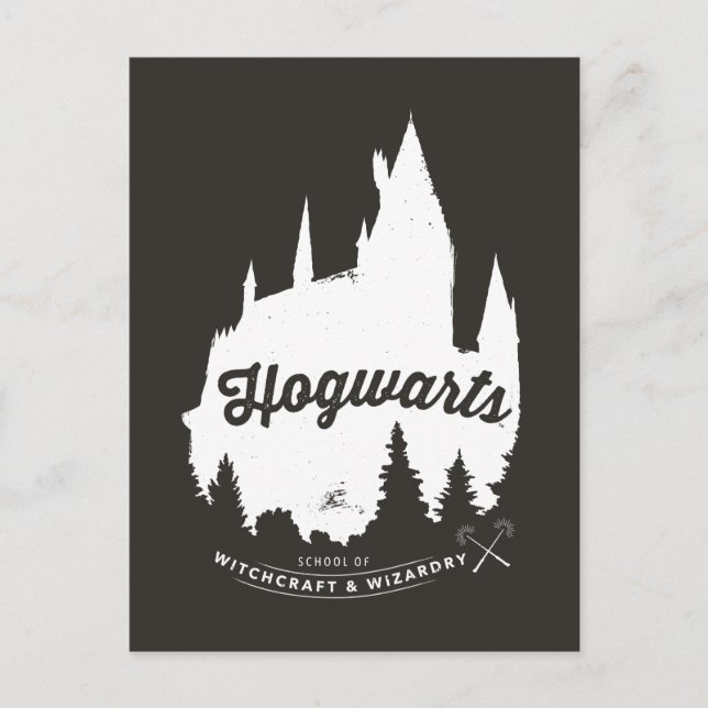 Harry Potter | HOGWARTS™ Castle Typography Postcard (Front)