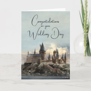 Harry Potter Hogwarts Castle Wedding Card