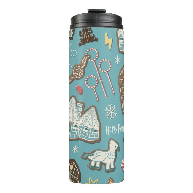 HARRY POTTER™ HOGWARTS™ Christmas Cookie Pattern Thermal Tumbler (Front)
