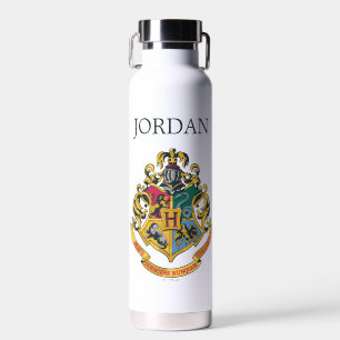 Harry Potter   Hogwarts Crest   Add Your Name Water Bottle