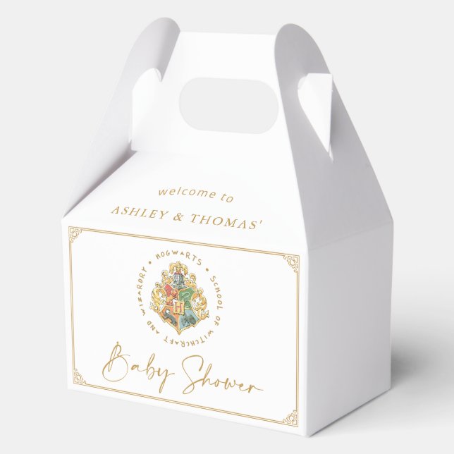 Harry Potter | Hogwarts Crest Baby Shower Favour Box (Front)