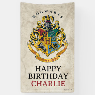 Harry Potter Hogwarts Crest Birthday  Banner