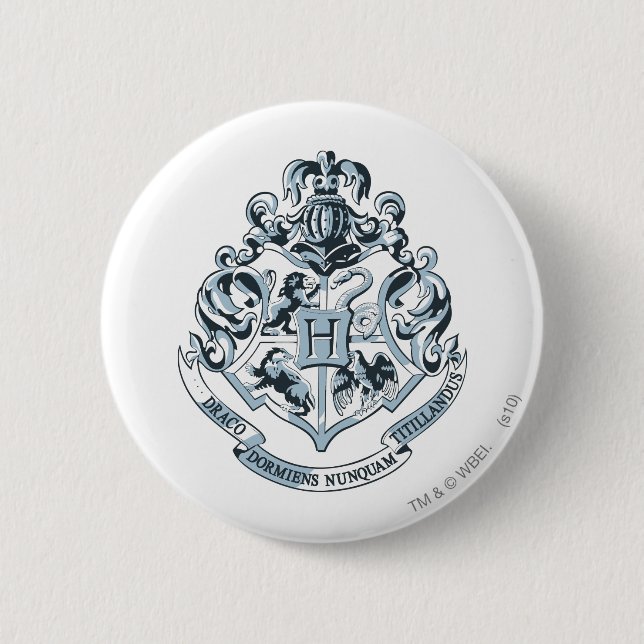 Harry Potter | Hogwarts Crest - Blue 6 Cm Round Badge (Front)