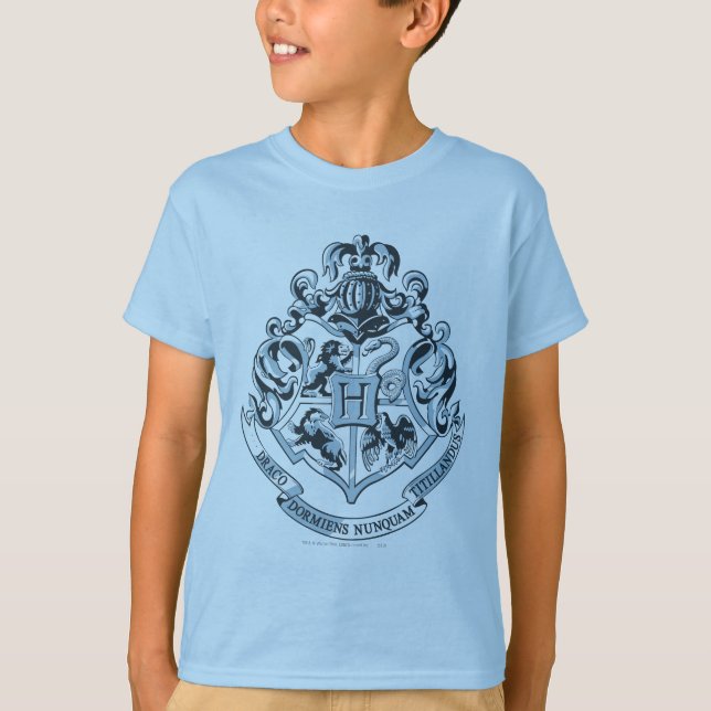 Harry Potter | Hogwarts Crest - Blue T-Shirt (Front)