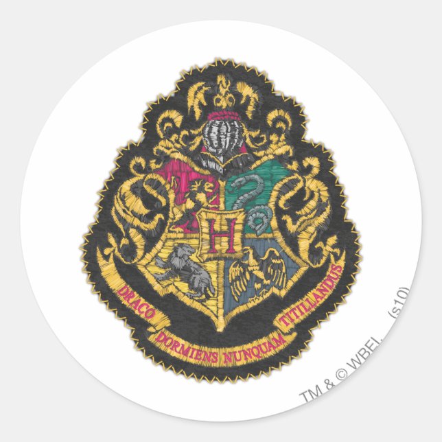 Harry Potter | Hogwarts Crest Classic Round Sticker (Front)