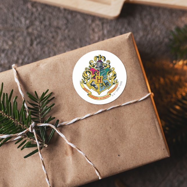 Harry Potter | Hogwarts Crest - Full Color Classic Round Sticker (Creator Uploaded)