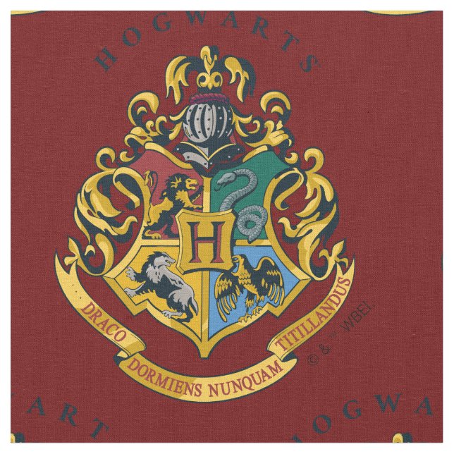 Harry Potter | Hogwarts Crest - Full Fabric (Close Up)