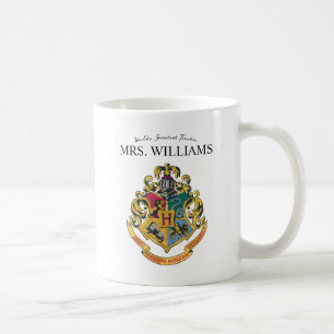 Harry Potter   Hogwarts Crest Teacher Personalise Coffee Mug