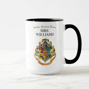 Harry Potter   Hogwarts Crest Teacher Personalise Mug