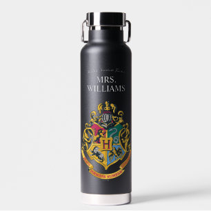 Harry Potter   Hogwarts Crest Teacher Personalise Water Bottle