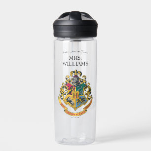 Harry Potter   Hogwarts Crest Teacher Personalise Water Bottle