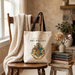 Harry Potter | Hogwarts Crest Teacher Personalized Tote Bag<br><div class="desc">Add your favorite teacher's name and gift them this Harry Potter design product.</div>