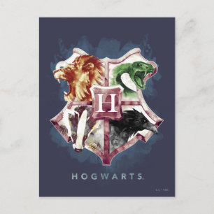 Harry Potter HOGWARTS™ Crest Watercolor Postcard