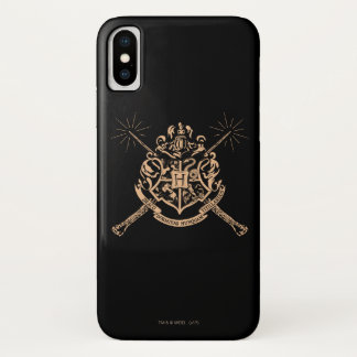 Harry Potter | Hogwarts Crossed Wands Crest iPhone X Case