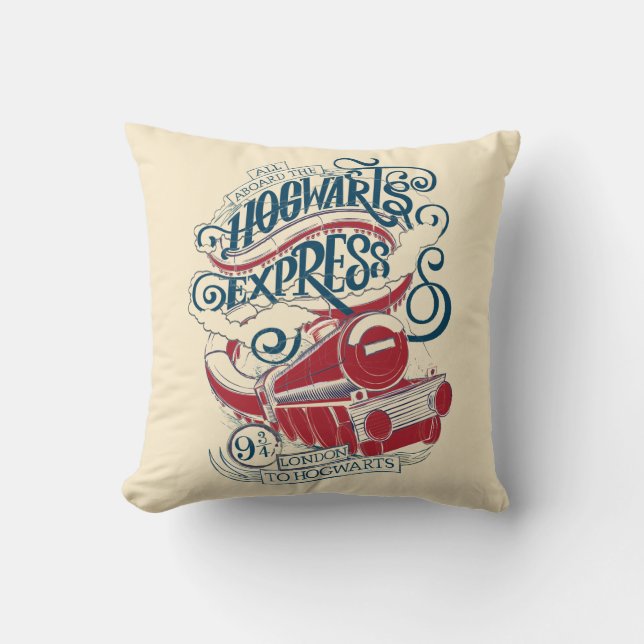 Harry Potter | Hogwarts Express Typography Cushion (Front)