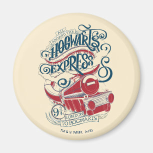 Harry Potter   Hogwarts Express Typography Magnet