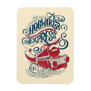Harry Potter   Hogwarts Express Typography Magnet