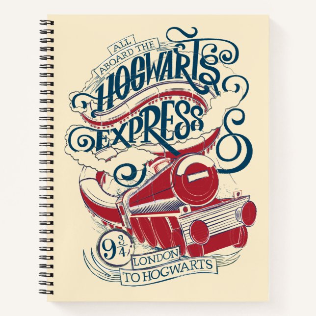 Harry Potter | Hogwarts Express Typography Notebook (Front)