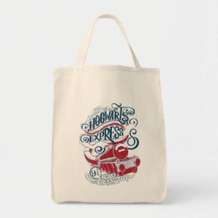 Harry Potter   Hogwarts Express Typography Tote Bag