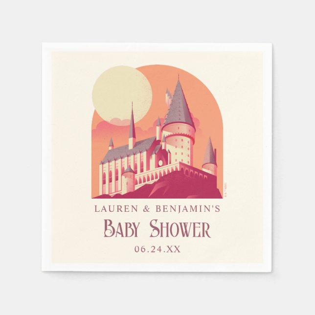 Harry Potter | Hogwarts Girl Baby Shower Napkin (Front)